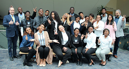 A group photo from the NIGMS ECI Lecture, caption below