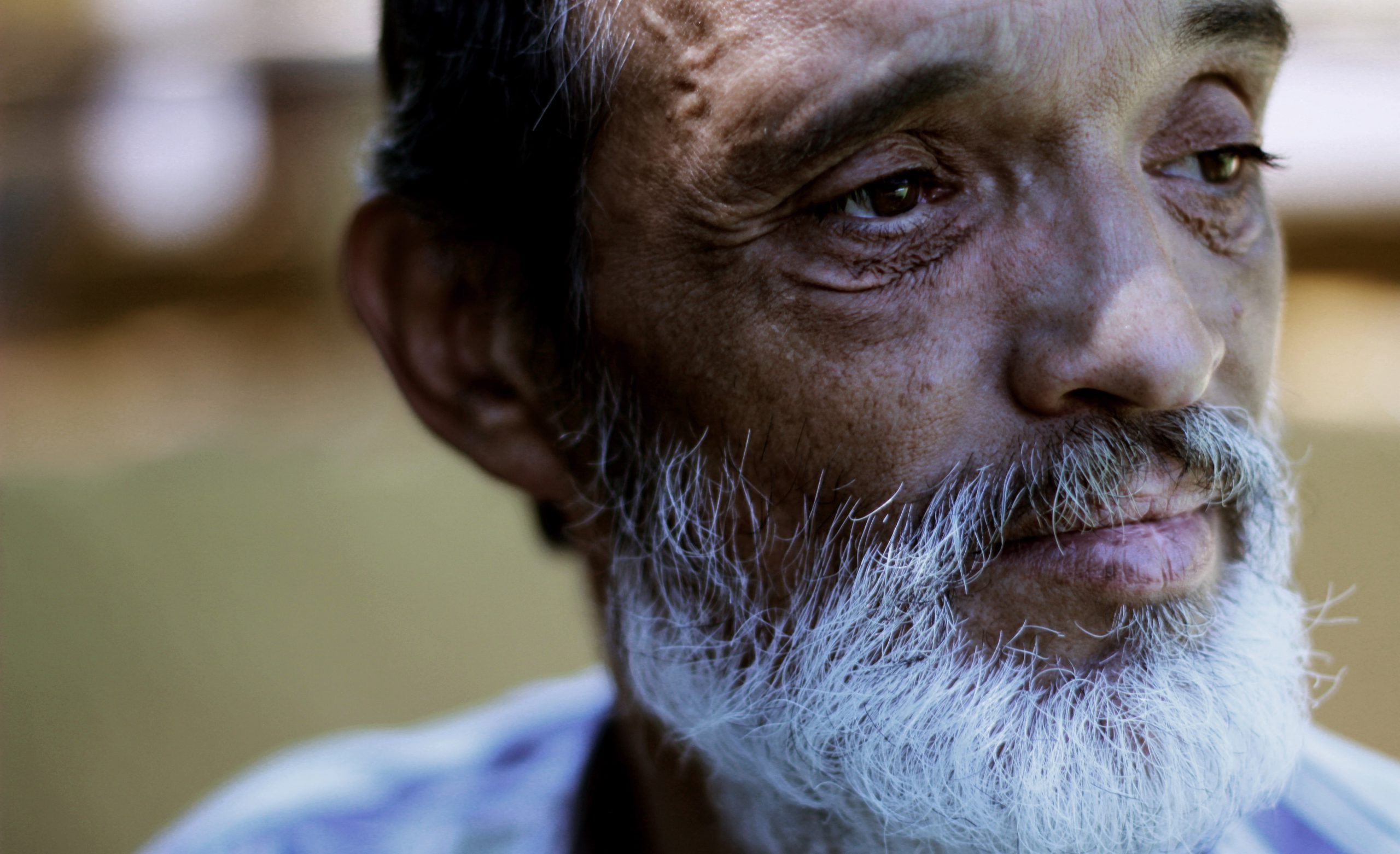 A man with a white beard.