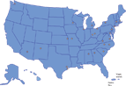 Map of Postbaccalaureate Research Education Program (PREP) Institutions