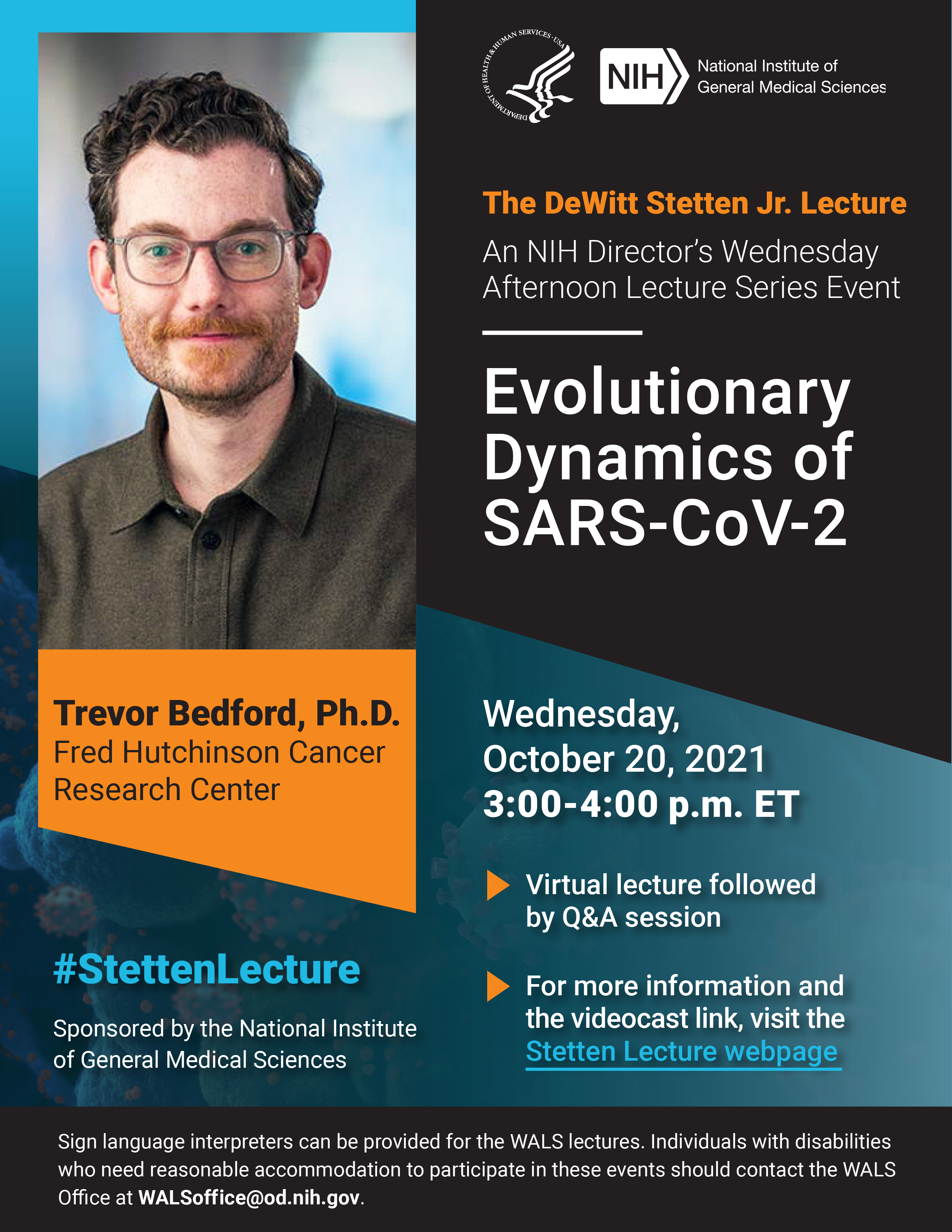 2021 Stetten Lecture Poster.